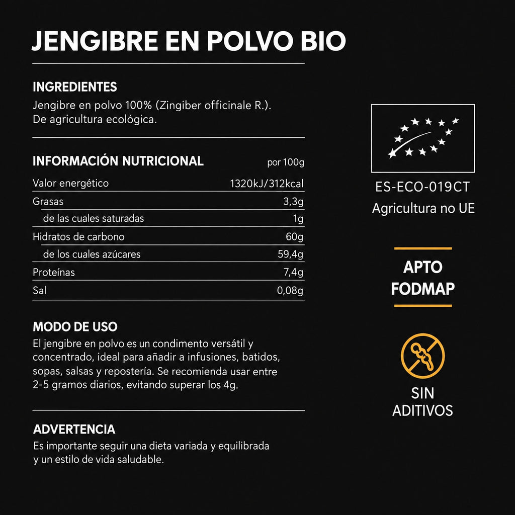 Jengibre BIO en polvo
